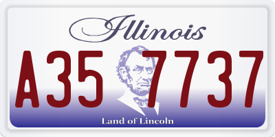 IL license plate A357737