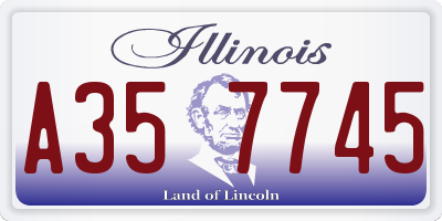 IL license plate A357745
