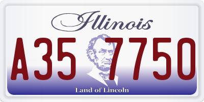 IL license plate A357750
