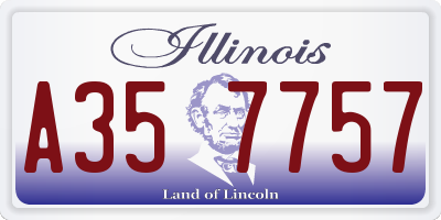 IL license plate A357757