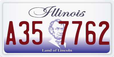 IL license plate A357762