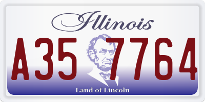 IL license plate A357764