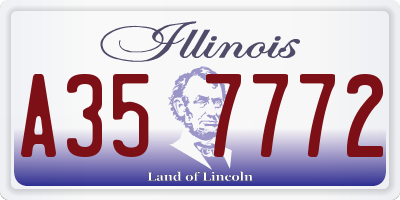 IL license plate A357772