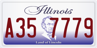 IL license plate A357779
