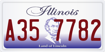 IL license plate A357782