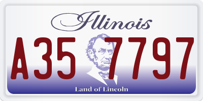 IL license plate A357797