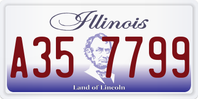 IL license plate A357799