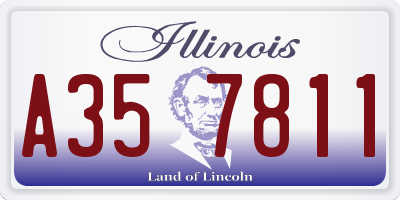 IL license plate A357811