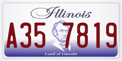 IL license plate A357819