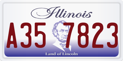 IL license plate A357823