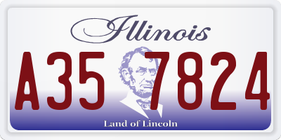 IL license plate A357824