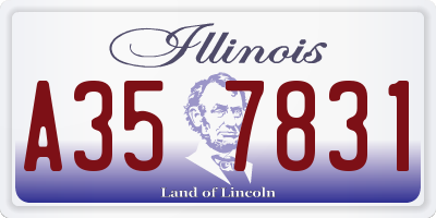 IL license plate A357831