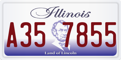 IL license plate A357855
