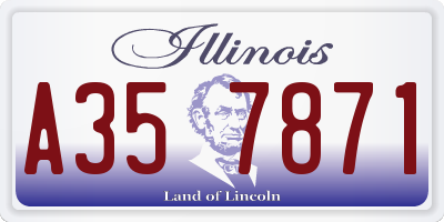 IL license plate A357871