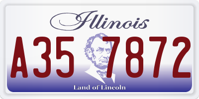 IL license plate A357872