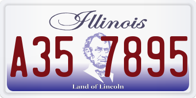 IL license plate A357895