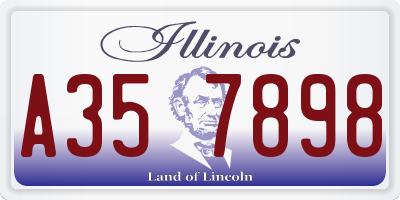 IL license plate A357898