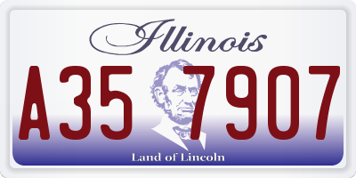 IL license plate A357907