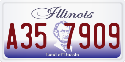 IL license plate A357909