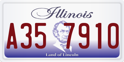 IL license plate A357910