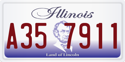IL license plate A357911