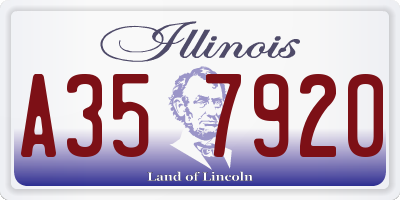 IL license plate A357920