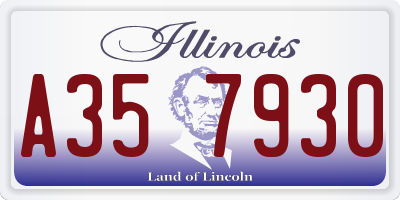 IL license plate A357930