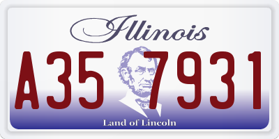 IL license plate A357931