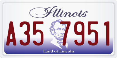 IL license plate A357951