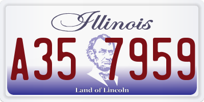 IL license plate A357959
