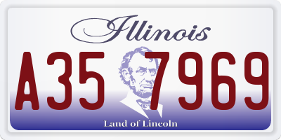 IL license plate A357969