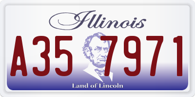 IL license plate A357971