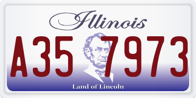 IL license plate A357973