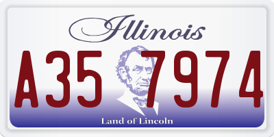 IL license plate A357974