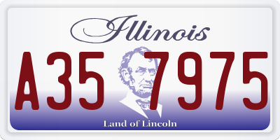 IL license plate A357975