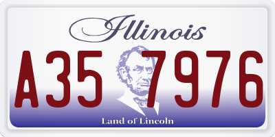 IL license plate A357976