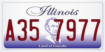 IL license plate A357977