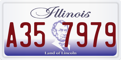 IL license plate A357979