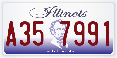 IL license plate A357991