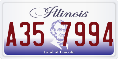IL license plate A357994