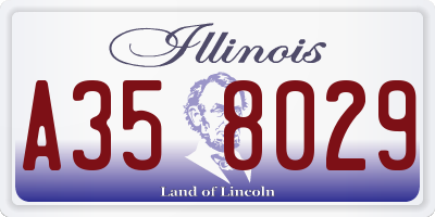 IL license plate A358029