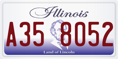 IL license plate A358052