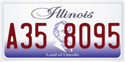IL license plate A358095