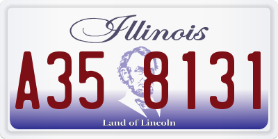 IL license plate A358131