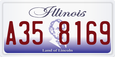 IL license plate A358169