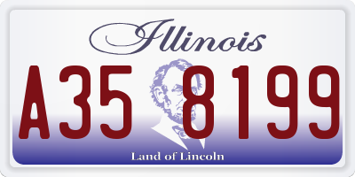 IL license plate A358199
