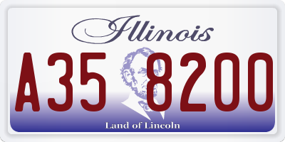 IL license plate A358200