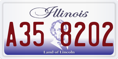 IL license plate A358202