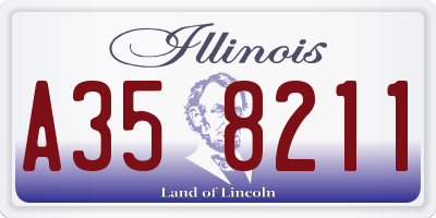 IL license plate A358211