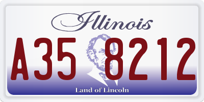 IL license plate A358212